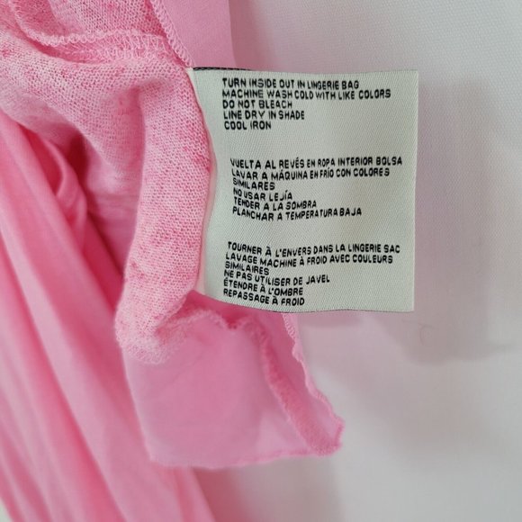 NWT 2 piece Simply NOELLE L/XL Pink Lace Tunic Top High Low Layered Lagenlook - Picture 9 of 9